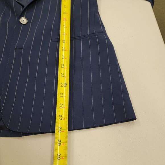 Ralph Lauren Purple Label Navy White Pin Stripe Jacket 12 - Picture 10 of 10